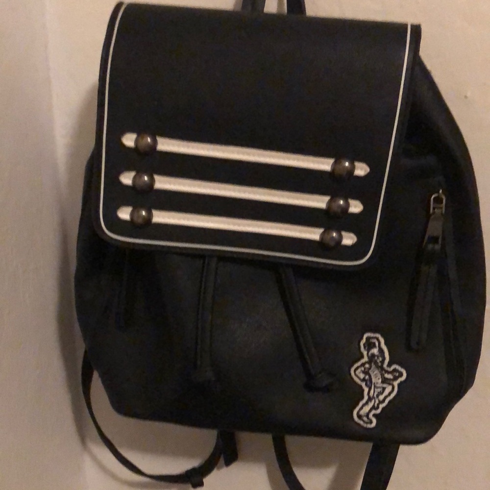 My Chemical Romance Black Parade Faux Leather Small Drawstring Backpack